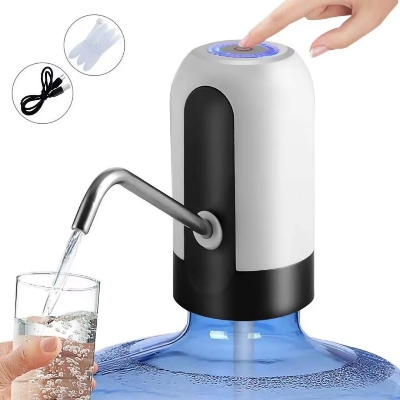 Picture of Plastic Portable Mini USB Rechargeable Water Dispenser Pump | Automatic Electric Water Pump for Bottles - Multicolor