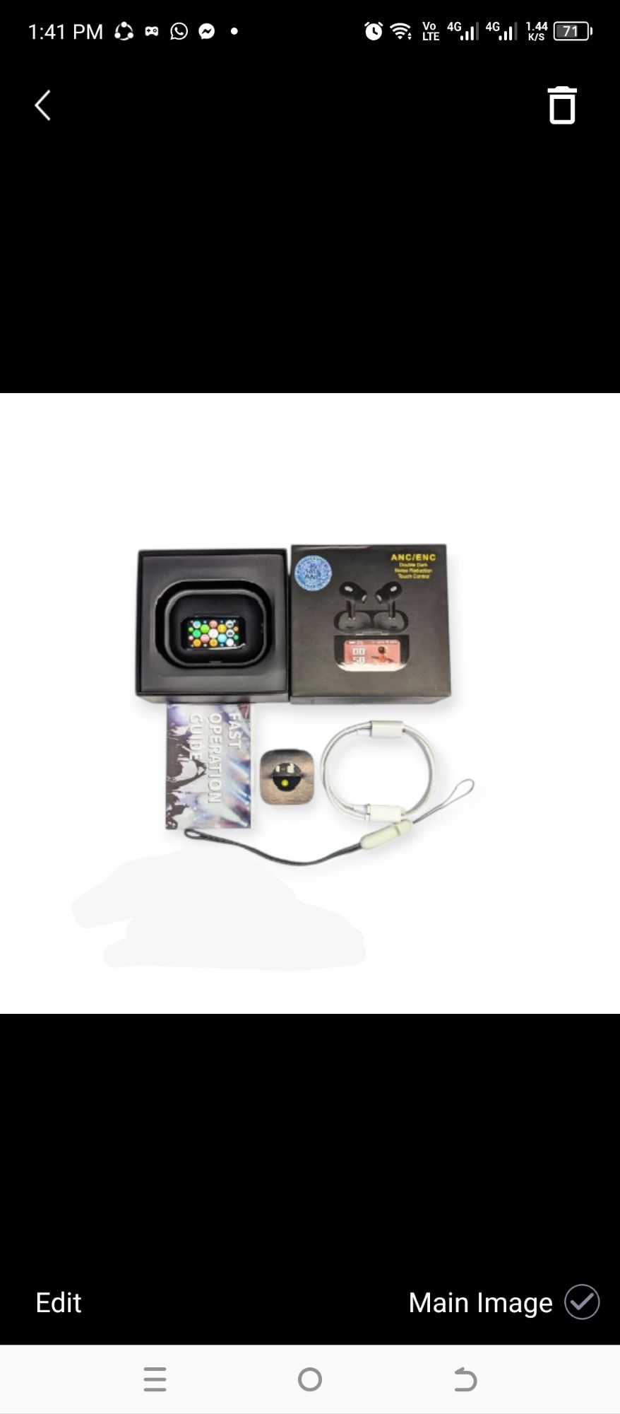 Picture of E9 Pro AirPods | App Control | High Quality Wireless Earbuds | ANC & ENC Noise Cancellation Support