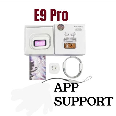 Picture of E9 Pro AirPods | App Control | High Quality Wireless Earbuds | ANC & ENC Noise Cancellation Support