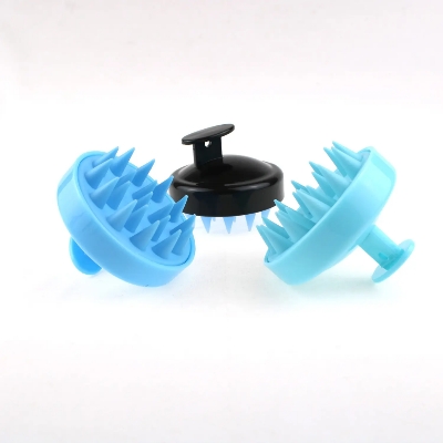 Picture of Scalp Massaging Shampoo Brush | Silicone Hair Scalp Massager for Shower | Dandruff Removal & Hair Care Tool - Multicolor