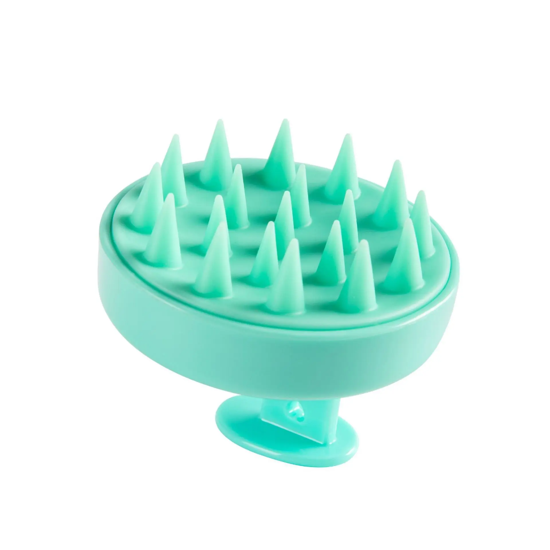 Picture of Scalp Massaging Shampoo Brush | Silicone Hair Scalp Massager for Shower | Dandruff Removal & Hair Care Tool - Multicolor
