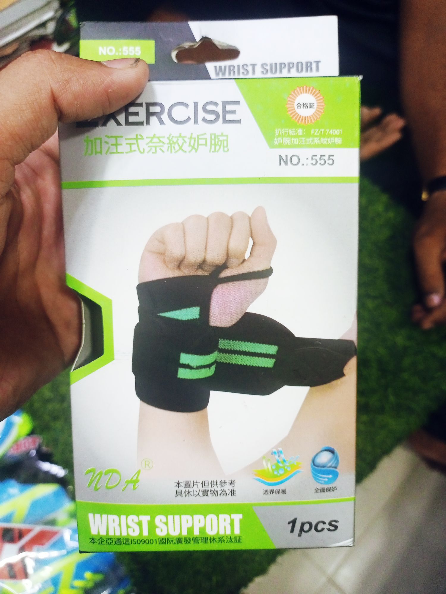 Picture of Gym Sports Support Bracer | Hot Selling High-Quality Wrist Wraps & Straps | Wearable Fitness & Weightlifting Wrist Support - Black,