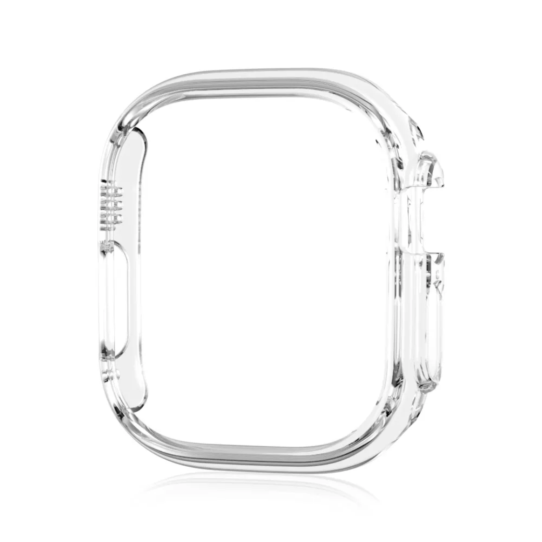 Picture of Transparent TPU Bumper Case for Ultra Smartwatch 49mm | Clear Shockproof Protective Cover - White