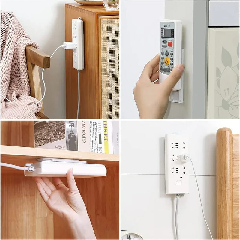 Picture of Socket Strip Holder | Wall-Mounted Plug Storage Organizer | Household Power Strip & Router Holder