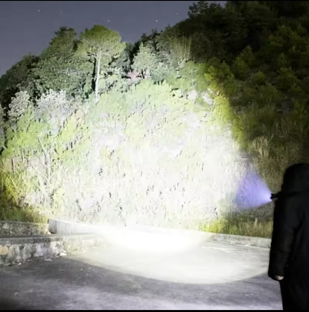 Picture of Super Bright Mini Rechargeable LED Flashlight – Waterproof Pocket Torch Light for Camping, Hiking & Outdoor - Silver