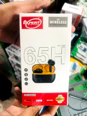 Picture of Expert 65H Wireless Stereo Bluetooth Earbuds | Deep Bass | HD Clear Sound | Touch Control - Black