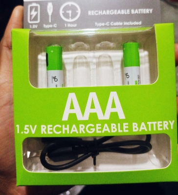 Picture of SmarTools RB40 Rechargeable Batteries (2 Pcs) | AA 2600mWh & AAA 750mWh 1.5V | Pencil Battery for Remote, Toys & Gadgets