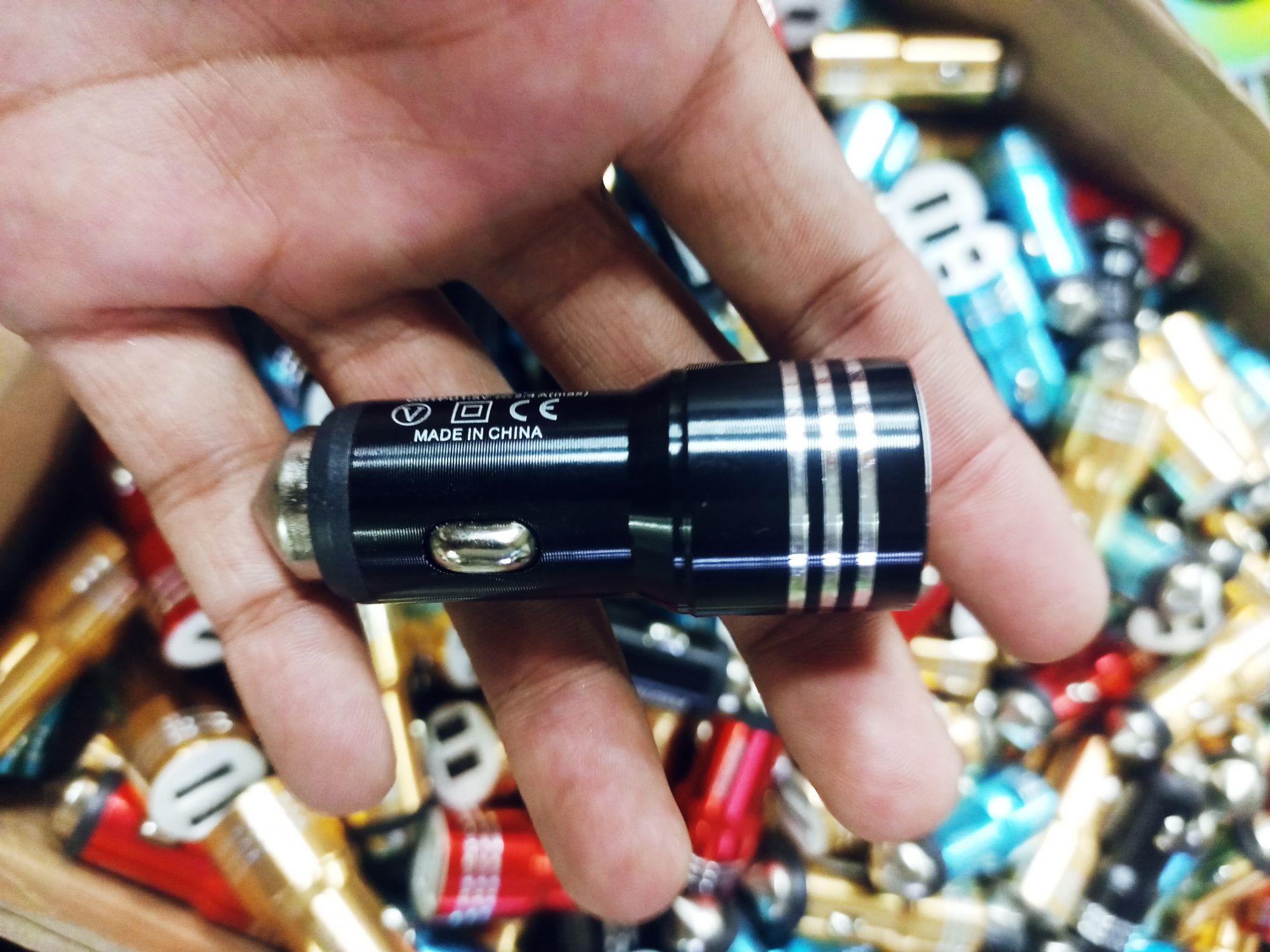 Picture of Car USB Turbo Electric Charger | Fast Charging Adapter for Mobile Phones | In-Car USB Power Supply - Multicolor