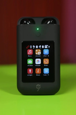 Picture of TF20 BOX Earphones + 8000mAh Power Bank + 2.8" Multimedia Screen | 3-in-1 Gadget Combo | Audio, Charging & Display Set - Multicolor