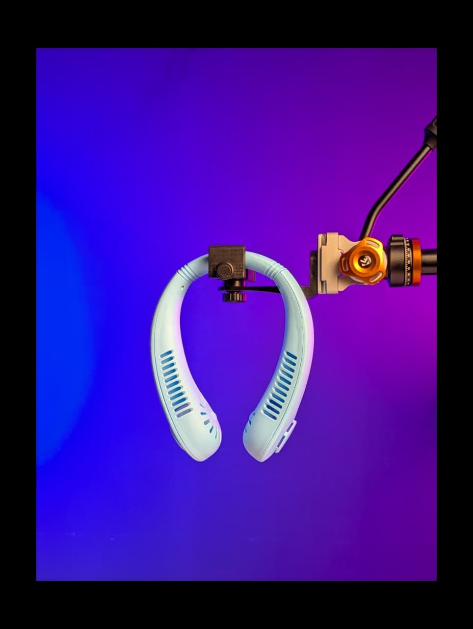 Picture of Mini Neck Portable Hanging Rechargeable Air Cooler Summer Sport Fan - Multicolor