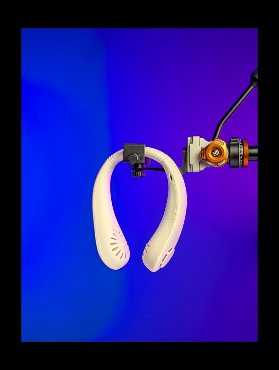 Picture of Mini Neck Portable Hanging Rechargeable Air Cooler Summer Sport Fan - Multicolor