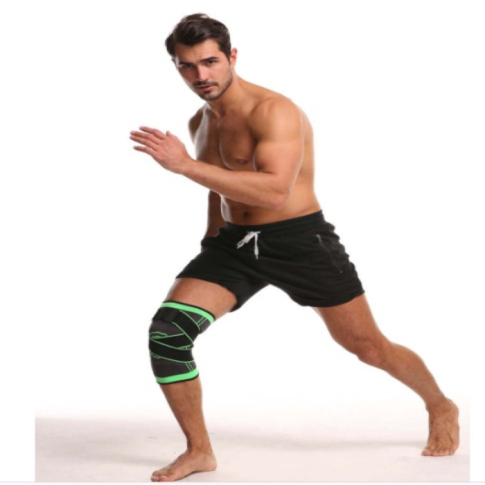Picture of 1 pcs Knee Compression Sleeve With Patella Stabilizer Straps - Multicolor,Int: One size