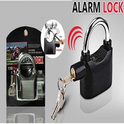 Picture of Alarm PadLock Home And Bike Users - Black