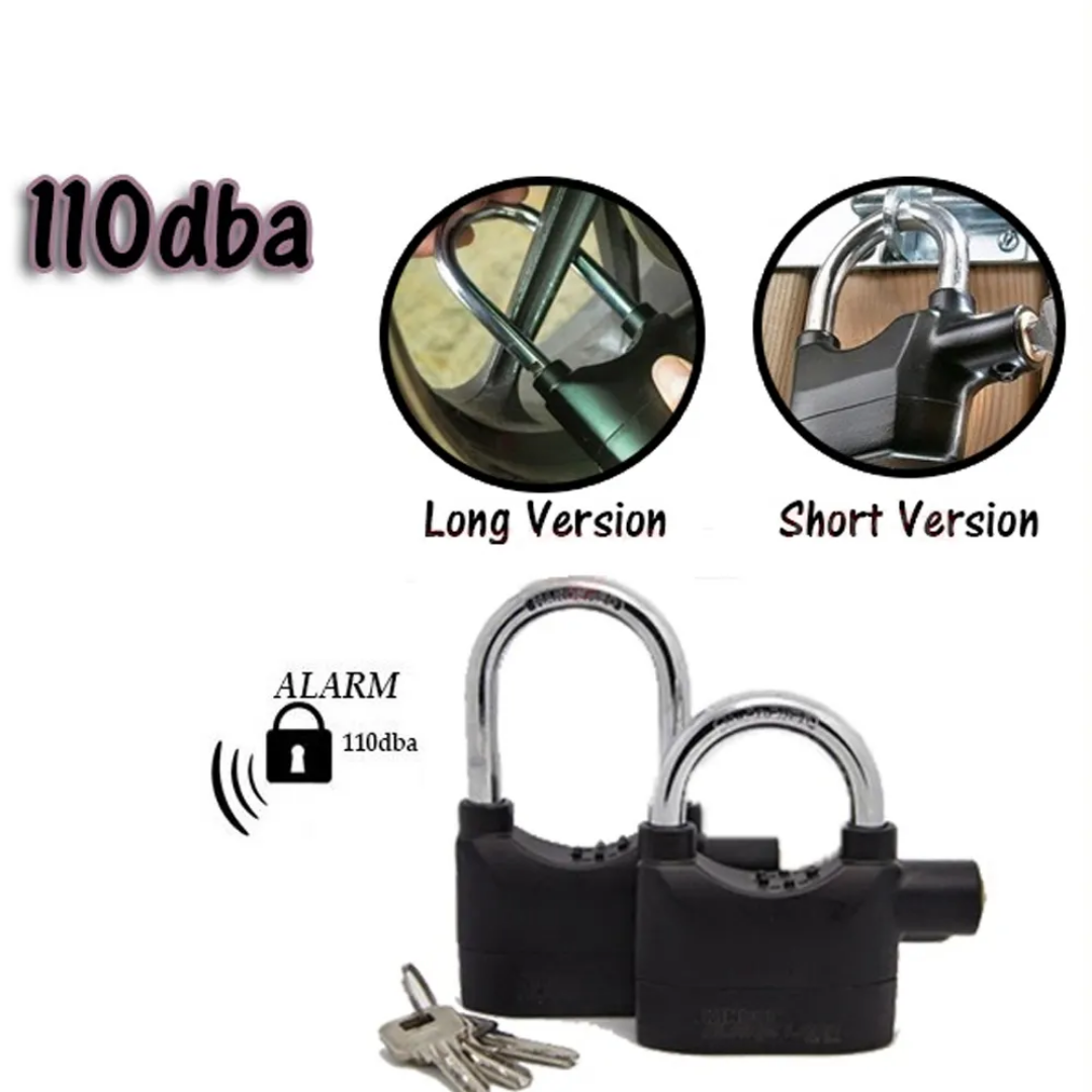 Picture of Alarm PadLock Home And Bike Users - Black