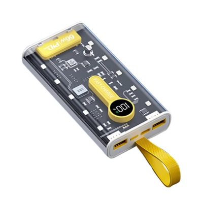 Picture of 20000 Mah Hot selling  22.5W Super First Charging Transparent Power Bank With 4 Cable