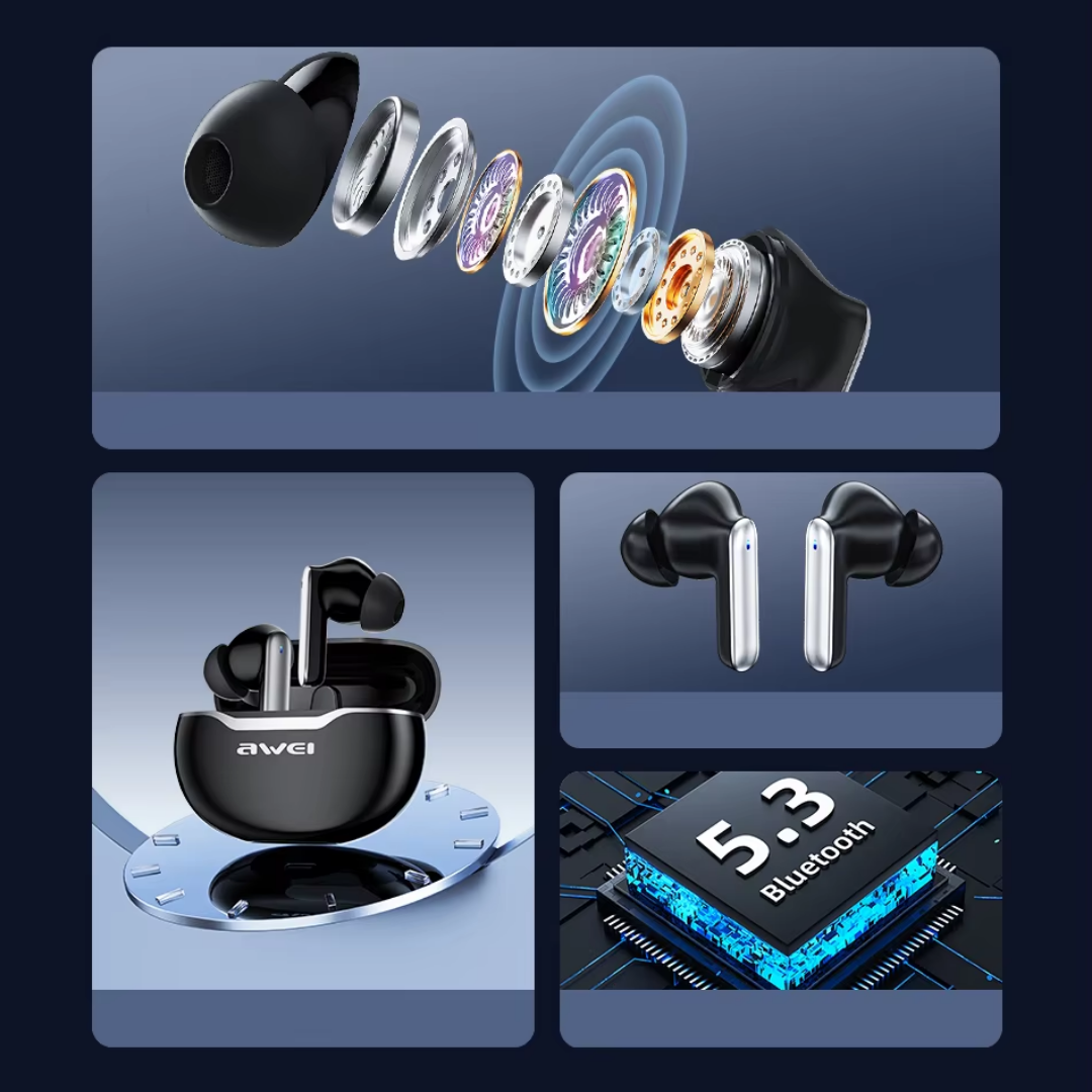 Picture of Awei T50 TWS Wireless Gaming Earbuds