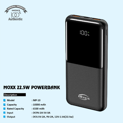 Picture of Moxx Mp-10- 10000 Mah 22.5w Fast Charging Powerbank
