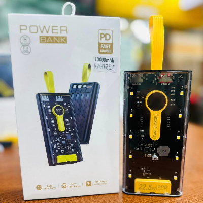 Picture of Transparent PD-10  10000 mah powerbank 22.5W fast charging