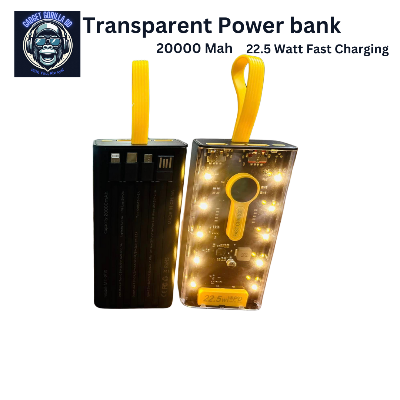 Picture of Transparent PD-20  20000 mah powerbank 22.5W fast charging