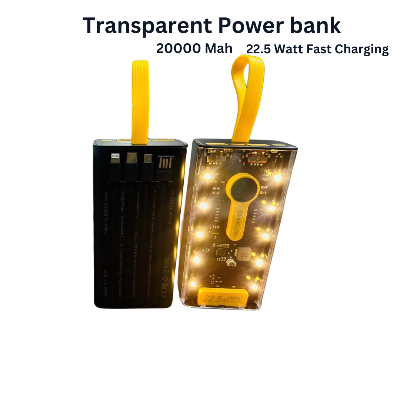 Picture of Transparent PD-20  20000 mah powerbank 22.5W fast charging
