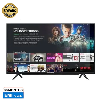 Picture of Sony Plus 43'' 4K 2GB/16GB Smart LED TV - Television Voice Control Double Glass  With Free Wall Mount (Best Price)