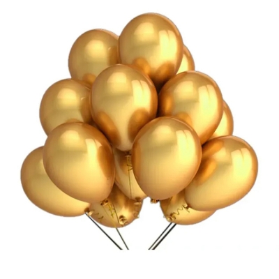 Picture of Golden Balloon - 15 Pieces (Premium Quality) - Gold