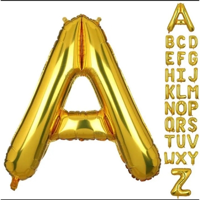 Picture of Alphabet Foil Balloon for Customize Name - Silver