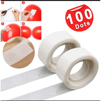 Picture of 100 pcs Super Sticky Double-Sided Adhesive Dot Fixed For Balloon Birthday, Anniversary, Wedding Party Decoration