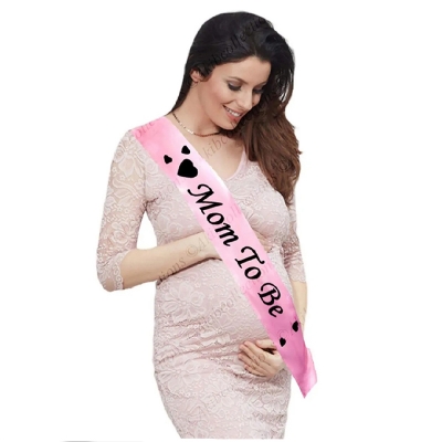 Picture of Baby Shower Mom to Be Sash - Brown
