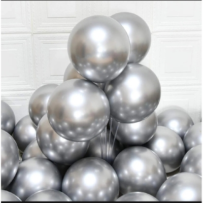 Picture of Silver Balloon - 15 Pcs - Silver