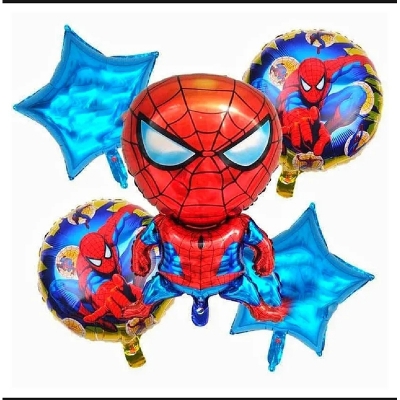 Picture of Spiderman Foil Balloons Set MARVEL Themed Birthday Party Decoration