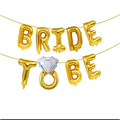 Picture of Bride to Be Decoration Set Combo Bridal Shower Decorations Kit/Bride to Be Props for Bachelorette Party