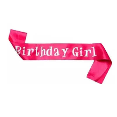 Picture of Birthday Girl Sash - Birthday Sash Birthday Party Favors, Supplies and Decorations - Black