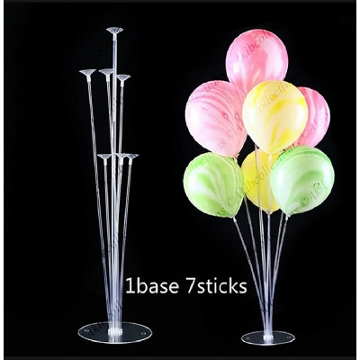 Picture of Balloon Stand with Base and Balloon Sticks for Graduation Wedding Birthday Baby Shower Gender Reveal Party Decoraitons