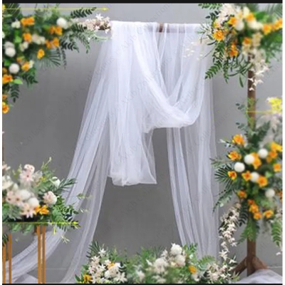 Picture of White Tissue Fabrics For Birthday, Wedding and Party Decoration