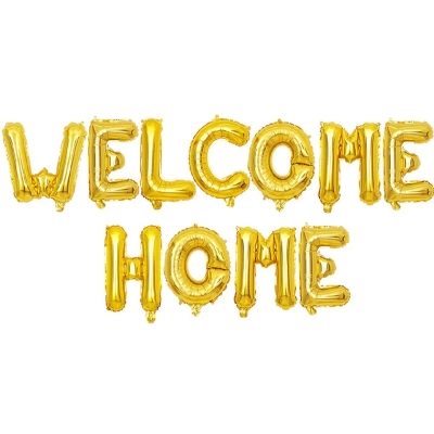 Picture of Welcome Home Letter Foil Balloons Welcome Back to Home Event Party supplies