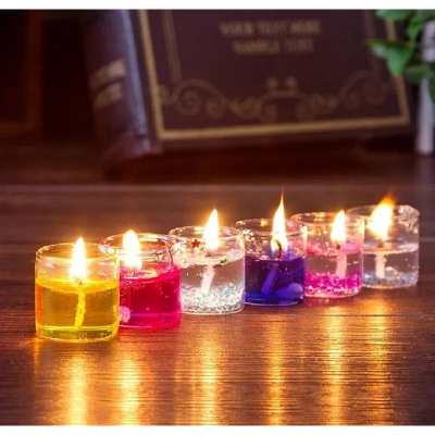 Picture of Jelly candle 6 pcs Multi colour