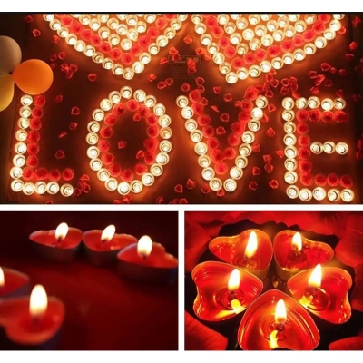 Picture of Heart sep 10 pcs love flavor candle