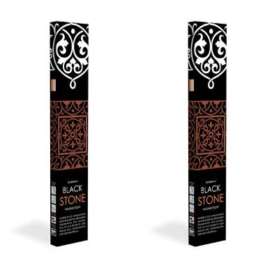 Picture of Black Stone Incense Sticks , 2 Packet of 26 Sticks Agarbatti, Darshan India