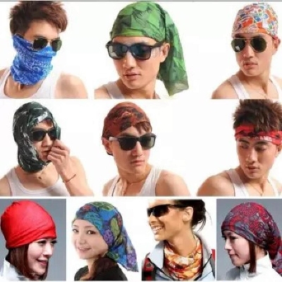 Picture of Multi wear scarfs and Face Bandanas for biker,cyclist, traveler - Random