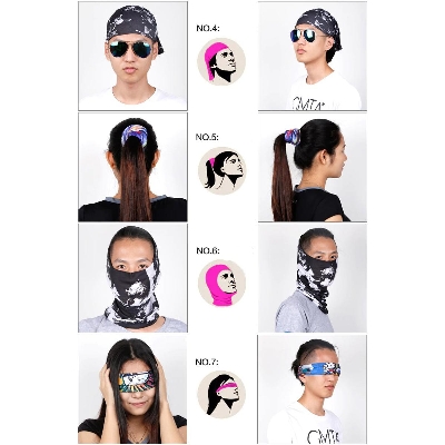 Picture of Leopard Print Headband Magic Bandana Microfiber Seamless Tubular hijab Neck Tube Sports Scarf Mask Headwear Motorcycle kerchief- Random