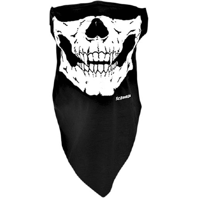Picture of 2  Pcs Ghost Pure Skull Black Bandana for men