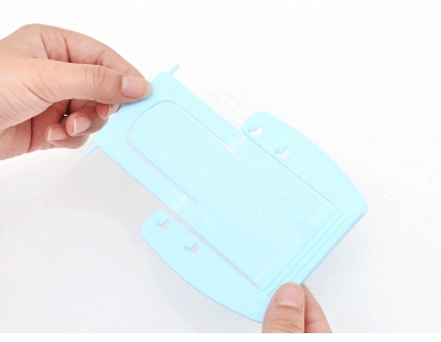 Picture of Card cell phone holder foldable two-shift adjustable mobile phone seat portable plastic mobile phone holder