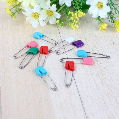 Picture of Multicolor 24 Pcs Colorful Stainless Steel SS Safety Pin Nappy Pin Saree pin Hijab Pin for Women