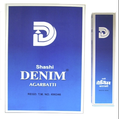 Picture of Denim Incense Sticks , 1 Box , 12 Packet  Agarbatti, Shashi's India