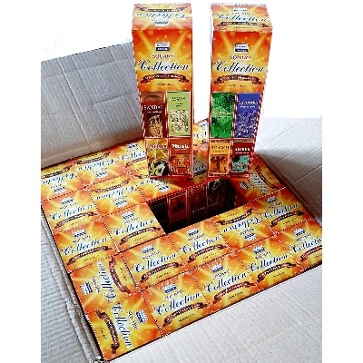 Picture of Darshan Incense Square Collection - 25 Assorted Fragrances, 8 Sticks Each , 1 Box , 25 Packet of 200 Sticks Agarbatti, Darshan India
