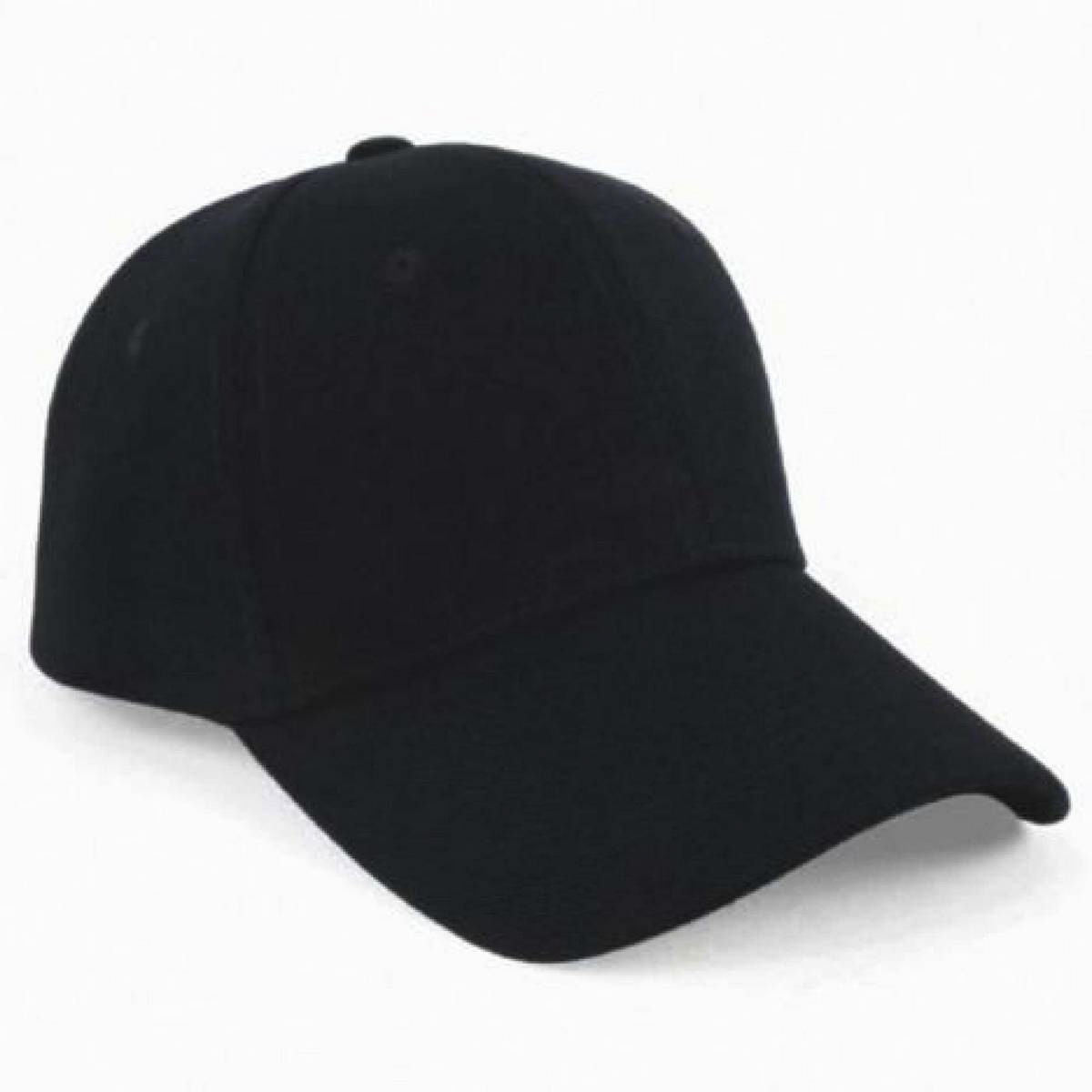 Picture of Black Curve Cotton Cap For Men Denim cap