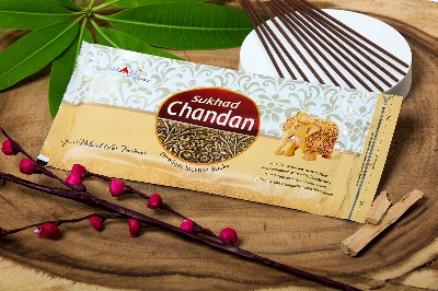 Picture of Shah Fragrances Sukhad Chandan Agarbatti Zipper Pack Incense Sticks(Pack of 1*130 Grams)