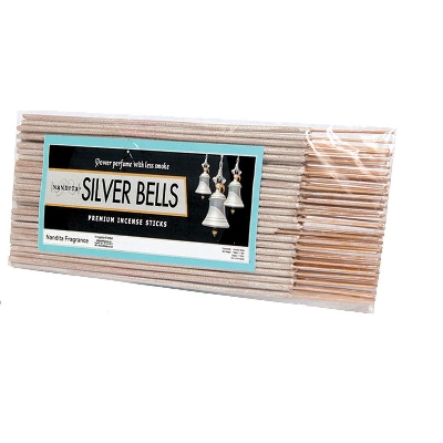 Picture of Dhup Chaon Silver Bells Incense Sticks, Charcoal Free, Non Toxic, Long Lasting Aroma, 80 Sticks