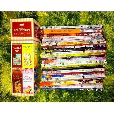 Picture of Darshan Incense Square Collection - 25 Assorted Fragrances, 8 Sticks Each